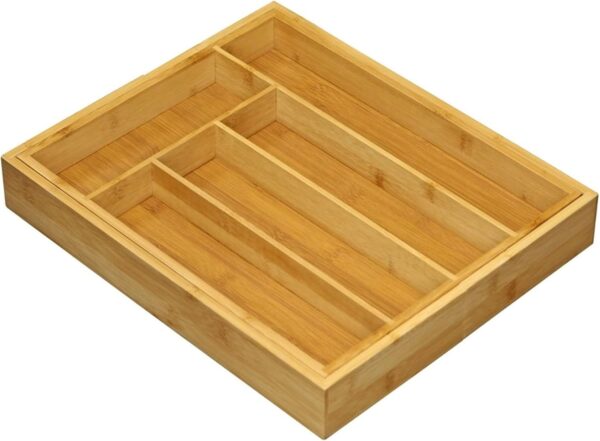 Wooden Bamboo 7 Compartment Table Top Tray - Image 3