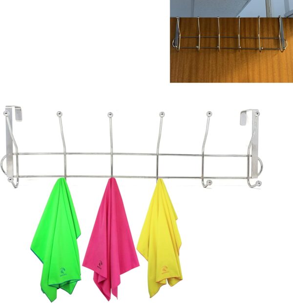 Coat Hangers Over The Door Hooks-Towel Organizer - Image 3